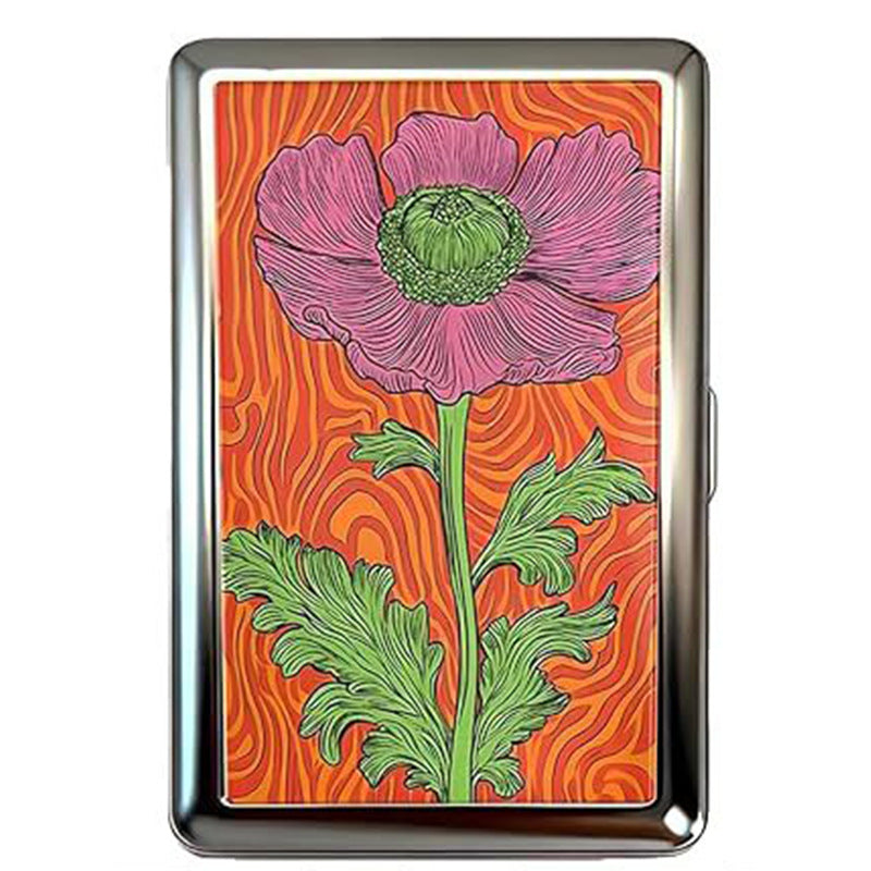 Gildcase slim metal card case with push-button clasp